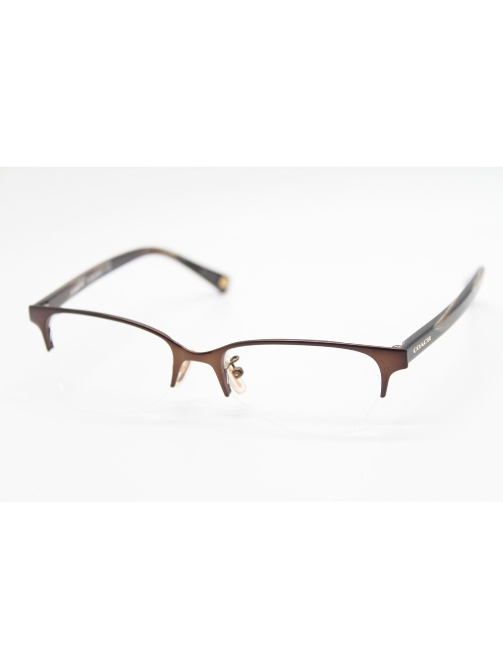 NEW COACH HC 5047 EVIE 9163 SATIN BROWN HORN AUTHENTIC EYEGLASSES 50-17